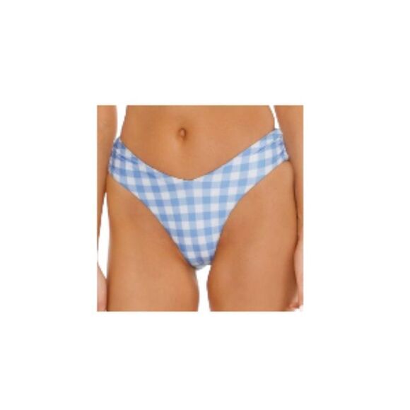 Isabella Rose Chateau Gingham Check Bikini Top + Reversible Bottom Mediu… - Picture 3 of 4